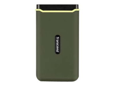 Transcend ESD380C - SSD - 1 TB - zewnętrzny (przenośne) - USB 3.2 Gen 2x2 - zieleń wojskowa