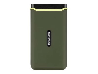 Transcend ESD380C - SSD - 2 TB - zewnętrzny (przenośne) - USB 3.2 Gen 2x2 - zieleń wojskowa