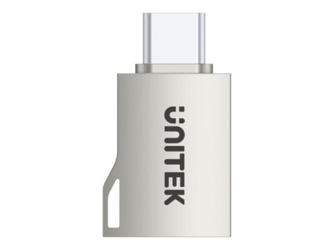 Unitek - Przejściówka USB - USB-C (M) do USB Typ A (F) - USB 3.0 OTG - srebrny