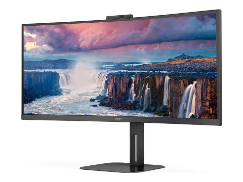 AOC Value-line CU34V5CW/BK - V5 series - monitor LED - zaokrąglony - 34" - 3440 x 1440 WQHD @ 100 Hz - VA - 300 cd/m² - 3000:1 -