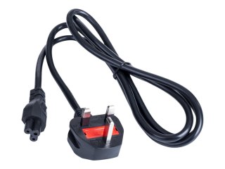 Akyga AK-AG-02A - Kabel zasilający - Typ G do IEC 60320 C5 - AC 250 V - 10 A - 1.5 m - czarny