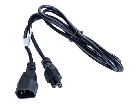 Akyga AK-NB-09A - Kabel zasilający - IEC 60320 C14 do IEC 60320 C5 - 250 V - 2.5 A - 1.5 m - czarny