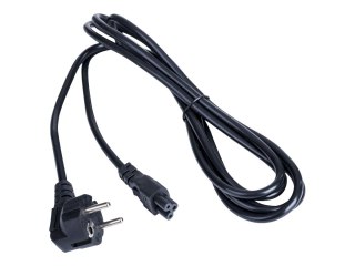 Akyga AK-NB-10A - Kabel zasilający - power CEE 7/7 do IEC 60320 C5 - 250 V - 2.5 A - 3 m - czarny