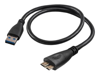 Akyga AK-USB-26 - Kabel USB - USB Typ A (M) do Micro-USB Typ B (M) - USB 3.0 - 0.5 m - ładowanie i synchronizacja - czarny