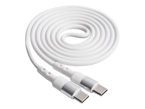 Akyga AK-USB-40 - Kabel USB - USB-C (M) do USB-C (M) - 20 V - 3 A - 1 m - biały