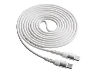 Akyga AK-USB-41 - Kabel USB - USB-C (M) do USB-C (M) - 20 V - 3 A - 1.8 m - USB Power Delivery (60W) - biały