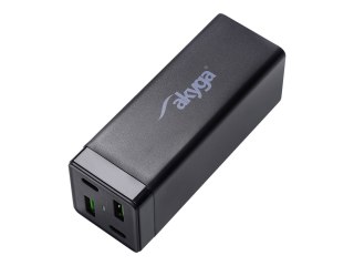 Akyga Universal AK-CH-17 - Zasilacz - 65 wat - 3.25 A - PD 3.0, Apple Fast Charge, SCP, AFC, QC 4.0+, Huawei Fast Charge - 4 złą