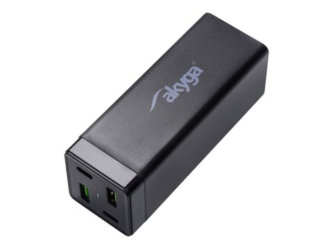 Akyga Universal AK-CH-17 - Zasilacz - 65 wat - 3.25 A - PD 3.0, Apple Fast Charge, SCP, AFC, QC 4.0+, Huawei Fast Charge - 4 złą