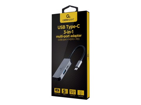 Cablexpert A-CM-COMBO3-02 - Stacja dokująca - USB-C 3.1 - HDMI