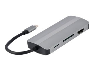 Cablexpert A-CM-COMBO8-02 - Stacja dokująca - USB-C 3.1 - HDMI, VGA