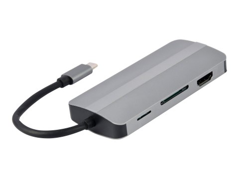 Cablexpert A-CM-COMBO8-02 - Stacja dokująca - USB-C 3.1 - HDMI, VGA