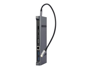 Cablexpert A-CM-COMBO9-02 - Stacja dokująca - USB-C 3.1 - HDMI, VGA - 1GbE
