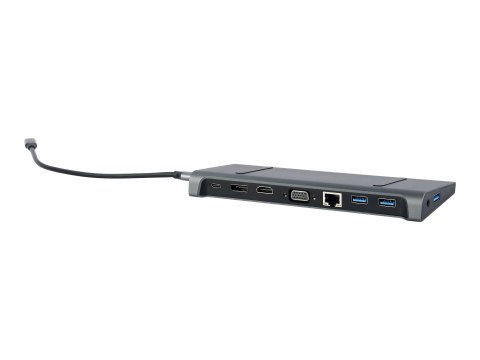 Cablexpert A-CM-COMBO9-02 - Stacja dokująca - USB-C 3.1 - HDMI, VGA - 1GbE