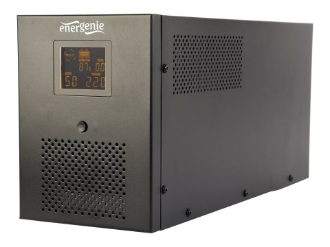 EnerGenie EG-UPS-036 - UPS - wyświetlacz LCD - AC 220 V - 1800 wat - 3000 VA - 7 Ah - USB, RJ-45 - złącza wyjściowe: 6 - czarny