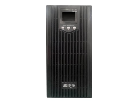 EnerGenie EG-UPS-PS3000-02 - UPS - AC 220 V - 2400 wat - 3000 VA - 9 Ah - USB, RJ-45 - złącza wyjściowe: 6 - czarny