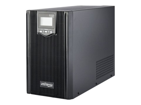 EnerGenie EG-UPS-PS3000-02 - UPS - AC 220 V - 2400 wat - 3000 VA - 9 Ah - USB, RJ-45 - złącza wyjściowe: 6 - czarny