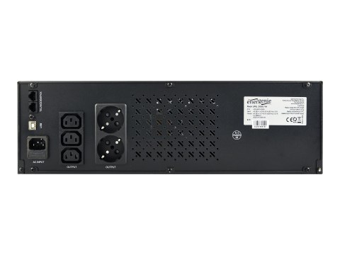 EnerGenie - UPS (montowany w stojaku) - AC 220 V - 1200 wat - 2000 VA - 9 Ah - USB - złącza wyjściowe: 4 - 3.4U