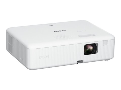 Epson CO-W01 - Projektor 3LCD - przenośny - 3000 lumeny (biel) - 3000 lumeny (kolor) - WXGA (1280 x 800) - 16:10 - czarny/biały