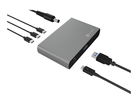 ICY BOX IB-HUB801-TB4 - Koncentrator - 3 x Thunderbolt 4 + 1 x USB 3.2 Gen 2 - stacjonarny
