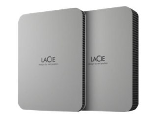 LaCie Mobile Drive STLP4000400 - Dysk twardy - 4 TB - zewnętrzny (przenośne) - USB 3.2 Gen 1 (USB-C złącze) - księżycowe srebro