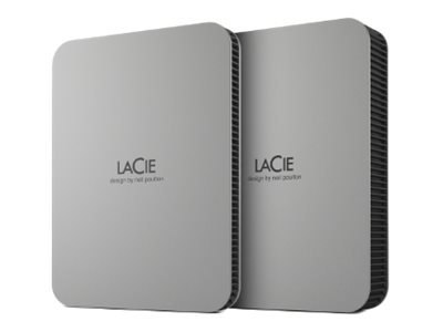 LaCie Mobile Drive STLP5000400 - Dysk twardy - 5 TB - zewnętrzny (przenośne) - USB 3.2 Gen 1 (USB-C złącze) - księżycowe srebro