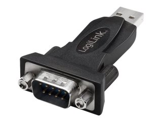 LogiLink - Adapter szeregowy - USB 2.0 - RS-232 - czarny