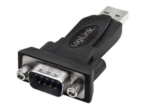 LogiLink - Adapter szeregowy - USB 2.0 - RS-232 - czarny