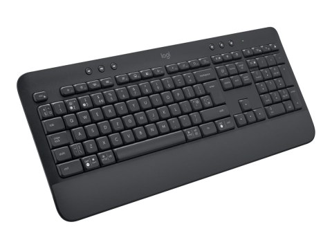 Logitech Signature K650 - Klawiatura - bezprzewodowa - Bluetooth 5.1 - AZERTY - Holandia - grafitowy