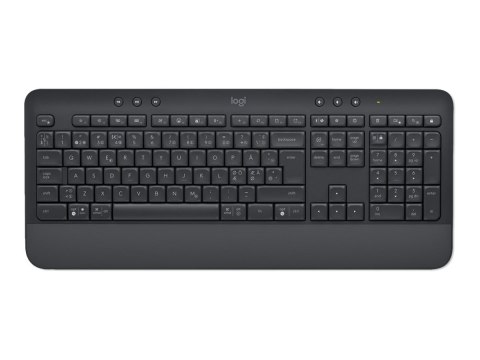 Logitech Signature K650 - Klawiatura - bezprzewodowa - Bluetooth 5.1 - QWERTY - Międzynarodowy USA - grafitowy
