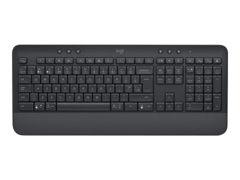 Logitech Signature K650 - Klawiatura - bezprzewodowa - Bluetooth 5.1 - QWERTZ - Czechy - grafitowy