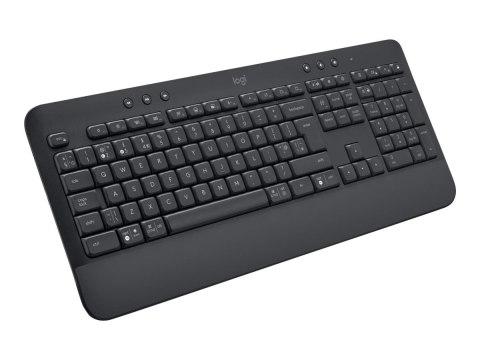 Logitech Signature K650 - Klawiatura - bezprzewodowa - Bluetooth 5.1 - QWERTZ - Czechy - grafitowy