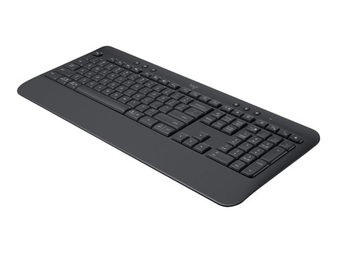 Logitech Signature K650 - Klawiatura - bezprzewodowa - Bluetooth 5.1 - QWERTZ - Czechy - grafitowy