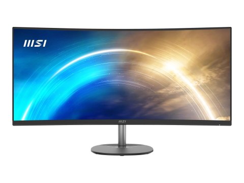 MSI PRO MP341CQ - Monitor LED - zaokrąglony - 34" - 3440 x 1440 UWQHD @ 100 Hz - VA - 300 cd/m² - 3000:1 - 4 ms - 2xHDMI, Displa