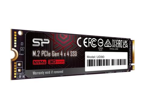 SILICON POWER UD90 - SSD - 500 GB - wewnętrzny - M.2 2280 - PCIe 4.0 x4 (NVMe)