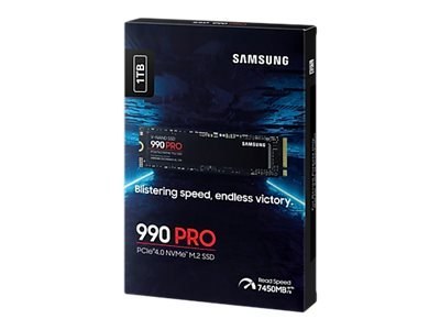 Samsung 990 PRO MZ-V9P1T0BW - SSD - zaszyfrowany - 1 TB - wewnętrzny - M.2 2280 - PCIe 4.0 x4 (NVMe) - 256 bitów AES - TCG Opal 