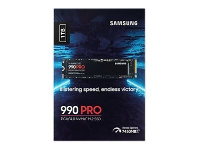 Samsung 990 PRO MZ-V9P1T0BW - SSD - zaszyfrowany - 1 TB - wewnętrzny - M.2 2280 - PCIe 4.0 x4 (NVMe) - 256 bitów AES - TCG Opal 