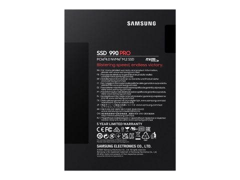 Samsung 990 PRO MZ-V9P2T0BW - SSD - zaszyfrowany - 2 TB - wewnętrzny - M.2 2280 - PCIe 4.0 x4 (NVMe) - 256 bitów AES - TCG Opal 