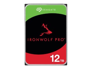 Seagate IronWolf Pro ST12000NT001 - Dysk twardy - 12 TB - wewnętrzny - 3,5" - SATA 6Gb/s - 7200 obr/min - bufor: 256 MB - z 3 la