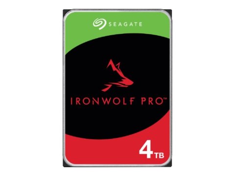 Seagate IronWolf Pro ST4000NT001 - Dysk twardy - 4 TB - wewnętrzny - 3,5" - SATA 6Gb/s - 7200 obr/min - bufor: 256 MB - z 3 lata