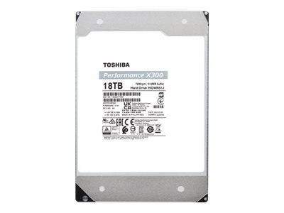 Toshiba X300 Performance - Dysk twardy - 18 TB - wewnętrzny - 3,5" - SATA 6Gb/s - 7200 obr/min - bufor: 512 MB