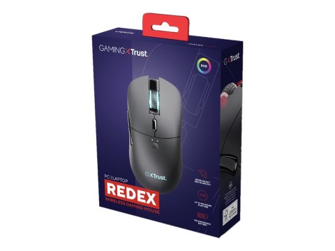 Trust GXT 980 Redex - Mysz - praworęczna - optyczna - 6 przyciski - bezprzewodowa - 2.4 GHz - odbiornik bezprzewodowy USB-C