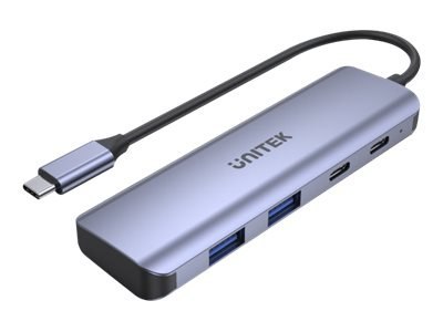Unitek uHUB Q4 Next H1107Q - Koncentrator - 2 x USB-C + 2 x USB - stacjonarny