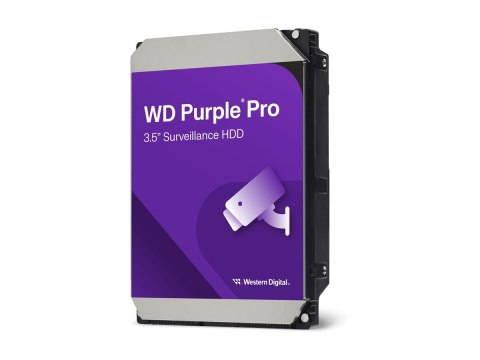 WD Purple Pro WD221PURP - Dysk twardy - 22 TB - nadzór, wideo inteligentne - wewnętrzny - 3,5" - SATA 6Gb/s - 7200 obr/min - buf