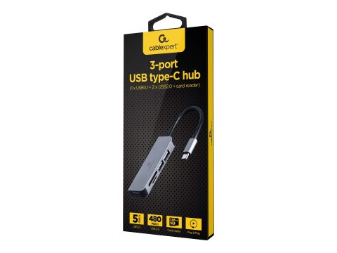 Cablexpert - Czytnik kart (microSD, microSDHC, microSDXC, SD, SDHC, Karta Pamięci SDXC, karta pamięci TransFlash) - USB-C 3.1 Ge