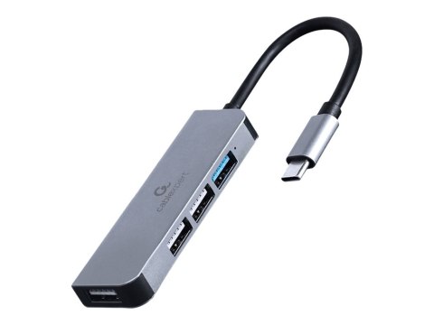 Cablexpert - Koncentrator - 4 porty USB-C - 1 x USB 3.1 Gen 1 + 3 x USB 2.0 - stacjonarny