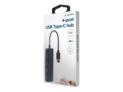 Gembird UHB-CM-U2P4-01 - Koncentrator - 4 x USB 2.0 - stacjonarny