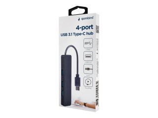 Gembird UHB-CM-U3P4-01 - Koncentrator - 4 x USB 3.1 Gen 1 - stacjonarny