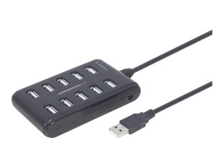 Gembird UHB-U2P10P-01 - Koncentrator - 10 x USB 2.0 - stacjonarny