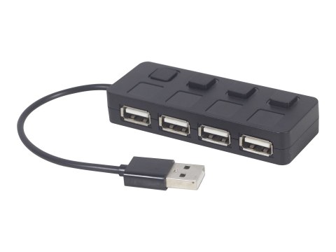 Gembird UHB-U2P4-05 - Koncentrator - 4 x USB 2.0 - stacjonarny