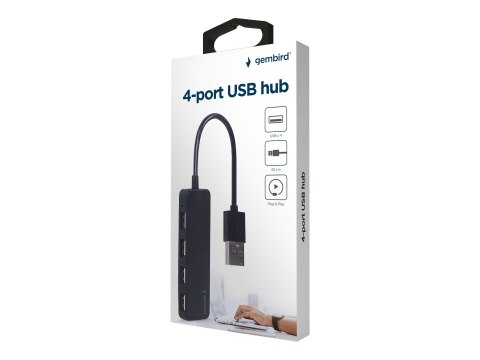 Gembird UHB-U2P4-06 - Koncentrator - 4 x USB 2.0 - stacjonarny